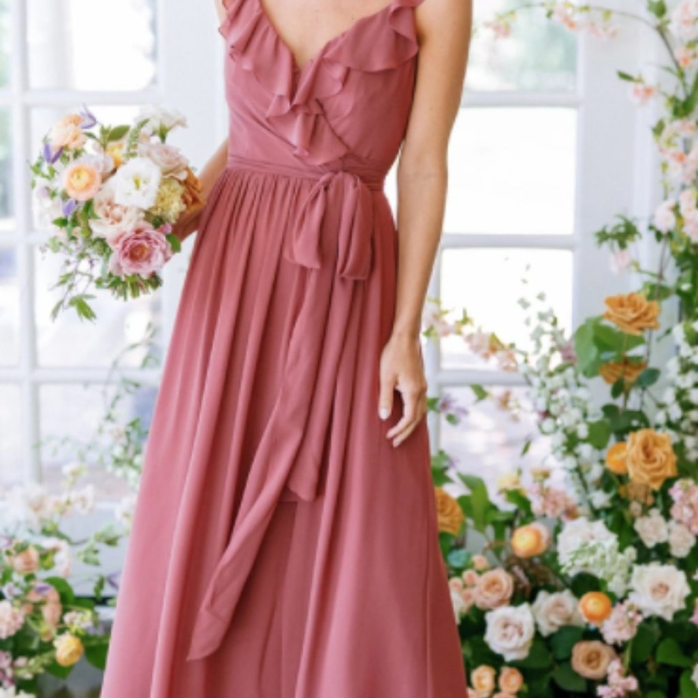 Revelry Hannah French Blue Bridesmaids Dress